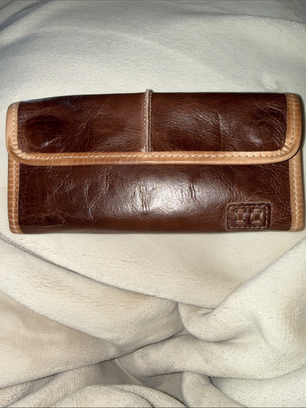 Bed Stu Canton Two-Tone Brown Leather Wallet